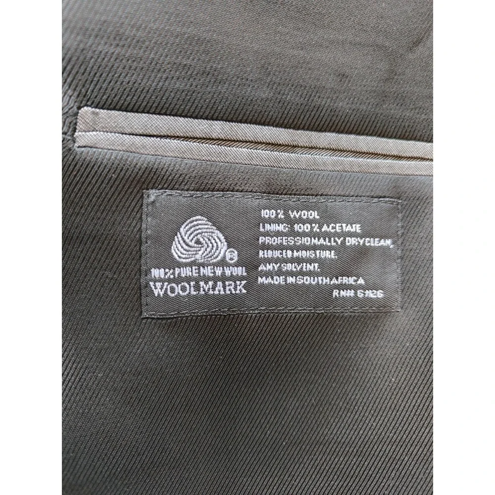 Roberto Villini Mens Wool Sports Coat 42L Gray Speckle 3 Button Blazer E606